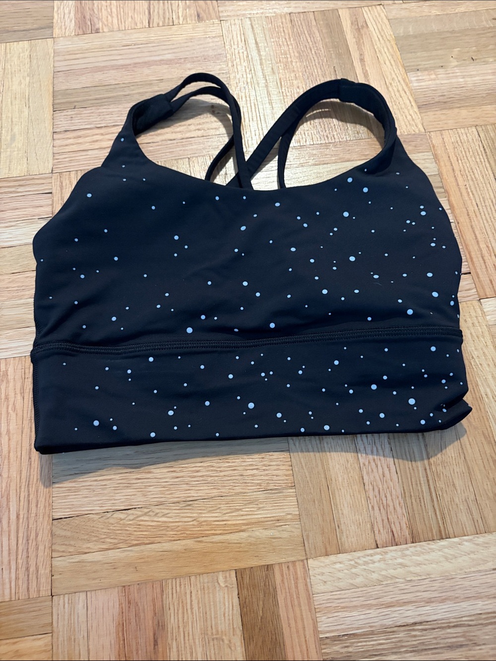 Lululemon energy longline sports bra with reflective dots size 4